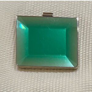 RARE! Salvatore Ferragamo Emerald Jewel Clutch